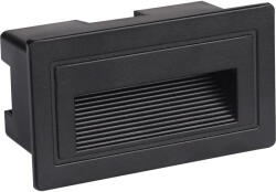 OPTONICA LED lépcsőlámpa négyzet alakú fekete 3w IP65, 4200K, természetes fehér, 180 lm, Optonica, 7548 (7548)