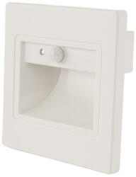 OPTONICA LED lépcsővilágítás négyzet alakú 1w 3000k IP20 fehér + szenzor, meleg fehér, 80 lm, Optonica, 7559 (7559)