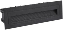OPTONICA LED lépcsőlámpa, négyzet alakú, fekete, 6W, 4200K, természetes fehér, 480 lm, IP65, Optonica, 7502 (7502)