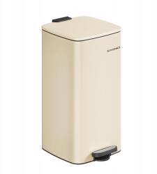 SONGMICS Szemeteskosár Songmics 30L Pedálos Bézs Konyhai Fürdőszobai Kosár (LTB593A02)