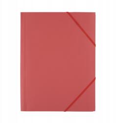 D. rect Műanyag aktatáska gumival, piros, 6 darab (009083)