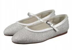  Ifjúsági Balerina Cipő Áldozáshoz Gyerek Ezüst 34-ES (BALERINY DARBI SILVER FINE SHIMMER)