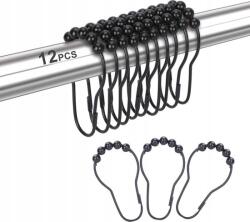 BOTC Rozsdamentes acél függönygyűrűk - 12 darabos készlet (8720847282514)