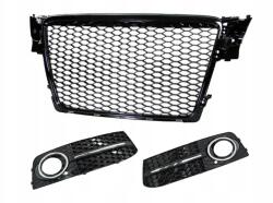 AutoDor Audi A4 B8 Grill Középső Lökhárítóvédő Kupak Rs Look Szett