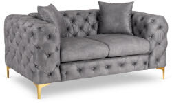  SORRENTO 2S kétszemélyes kanapé, szürke bársony (ME-ME-SORRENTO2S-P-V-SOF)