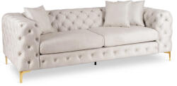  SORRENTO 3S háromszemélyes kanapé, krém bársony (ME-ME-SORRENTO3S-KR-V-SOF)