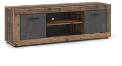 WIPMEB LUNA TV állvány 2 ajtós, old style dark/matera (r-wipPULUTV20ODMA0C3010)