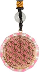  Orgonit Nyaklánc Gyöngyök Élet Virága Amulett Talizmán Műgyanta Ajándék Energia (Naszyjnik z perłami ORGONIT ODPROMIENNIK)