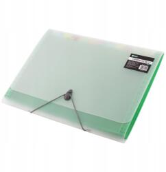 D. rect A4 5540 12 rekeszes aktatáska, zöld (110576)