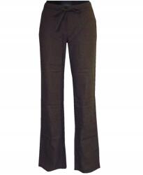 Quiosque Női Hosszú Nadrág Barna Lenvászon 36-OS Egyenes (38B828)