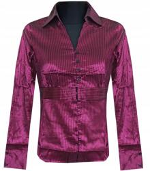  Női Blúz Ing Hosszú Ujjú Póló Csíkos Rózsaszín 38 M MODELL: 1126C (MODEL:1126C)