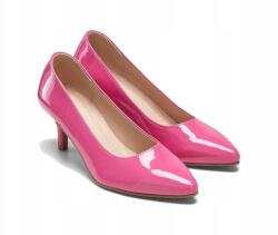 Bonprix Női Magassarkú Cipő Öko Bőr Félcipő Rózsaszín 36 (BPC SELECTION 955380)
