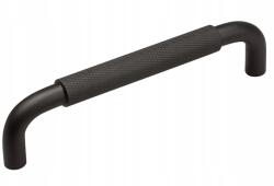 Fitberg Bútorfogantyú ipari fekete 128 mm bordázott bútorfogantyú (01-07-550-1-128 MBL)