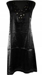 Culture Ruha Hosszú Vállpántos Tunika Ruha Fekete XL 42 MODELL: 423