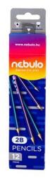 Nebulo Grafitceruza, 2B, háromszögletű, NEBULO, 12db/doboz (GC-1-2B-TR) - mystock