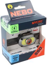 NEBO MYCRO 550 újratölthető fejlámpa 550lm USB-C Li-Ion
