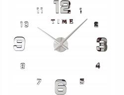 Verk Group Verk 27062 Designer 3D öntapadós óra 130 cm ezüst (27062_S)