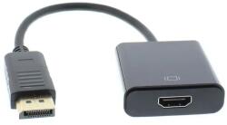 Well Adaptor HDMI mama - Displayport tata 15cm 1080p Well ADAPT-HDMIF/DPM-0.15BK-WL (ADAPT-HDMIF/DPM-0.15BK-WL)