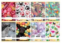 Nebulo Füzet, A5, sima, 20-32, Cuki minták, Nebulo (DB01.08093)