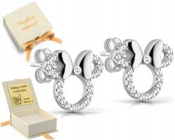 ZŁOCISTO Mickey Egér Fülbevaló Mini Mickey Mouse Ezüst