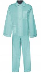  Férfi Pizsama Szett Blúz Nadrág Kék 50-ES (piżama niebieska dwuczęściowa ś23)