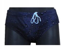 Bugyi Fürdőnadrág Férfi Strand Alsónadrág Medence Sötétkék Cseppek 4XL