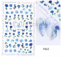  Körömmatrica - F862 rózsa