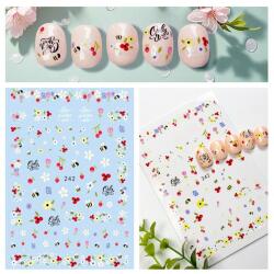  Körömmatrica 242 - virág