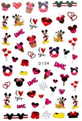  Körömmatrica - D134 Mickey