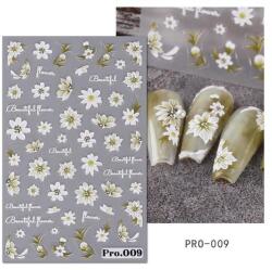  Körömmatrica - Pro. 009 virág