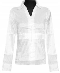  Női Blúz Ing Hosszú Ujjú Póló Csíkos Fehér 38 M MODELL: 1126A (MODEL:1126A)