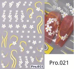  Körömmatrica - Pro. 021 virág