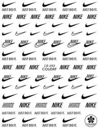  Körömmatrica - CB-093 black Fashion