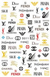  Körömmatrica - D011 Fashion