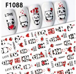  Körömmatrica - F1088 Love Valentin