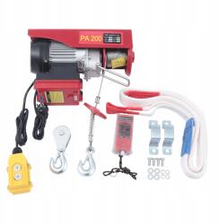 Wyciągarka Elektryczna Linowa Przesuwna 230V Z pilotem 440 lbs 200kg (440 lbs 200kg)