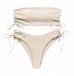  Fürdőruha Bikini Kétrészes Push Up Magas Állapot Bézs Xs (B0C5895QNV)