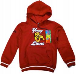 Lonsdale gyerek pulóver pamut piros oroszlánnal 128-es méret