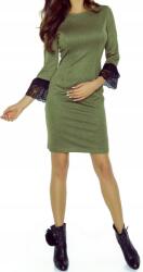 Bergamo Ruha Rövid Térd Alá Érő Tunika 3/4-ES Ujjú Zöld Xs 34 MODELL: 488