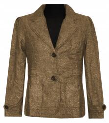  Blézer Női Blézer Ágytakaró Boleró Blúz Hosszú Ujjú Barna 38/40