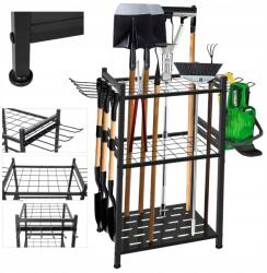 Bestselection Univerzális állvány lapát gereblye seprű kábelek műhely szerszámok erős (stojak uniwersalny na narzędzia ogrodowe)