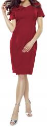 Bergamo Ruha Rövid Térd Alá Érő Tunika Rövid Ujjú Bordó S 36 MODELL: 565