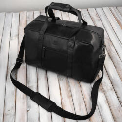 Paolo Peruzzi Nagy, tágas férfi bőr utazótáska | fekete