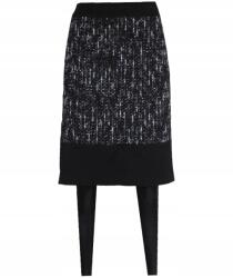 Quiosque Vádliig Érő Hosszú Szoknya Fekete 36-OS (70A849)