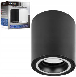 Masterled Felületre szerelhető halogéncsöves spotlámpa GU10, kerek, fekete, Masterled (LVTLAM0942)