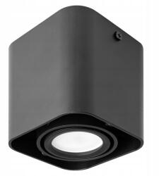 Masterled Felületre szerelhető halogéncsöves spotlámpa GU10, négyzet alakú, fekete, mozgatható, Masterled (LVTLAM0924)