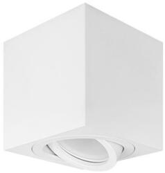 Masterled Felületre szerelhető halogéncsöves spotlámpa GU10, négyzet alakú, mozgatható fehér, Masterled (LVTLAM0912)