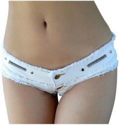  Szexi Rövidnadrág Szűk Farmer Rövidnadrág Fehér Ajándék L