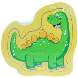  Fa kirakós játék dinoszaurusz 14, 5x14cm okosjáték, készségfejlesztő