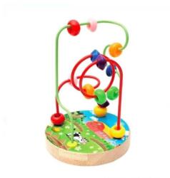  Fa talppal és golyókkal fejlesztő játék 10, 5x16